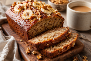 Best gluten free banana bread recipe with a golden crust