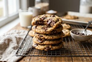 Best gluten free chocolate chip cookies on a cooling rack